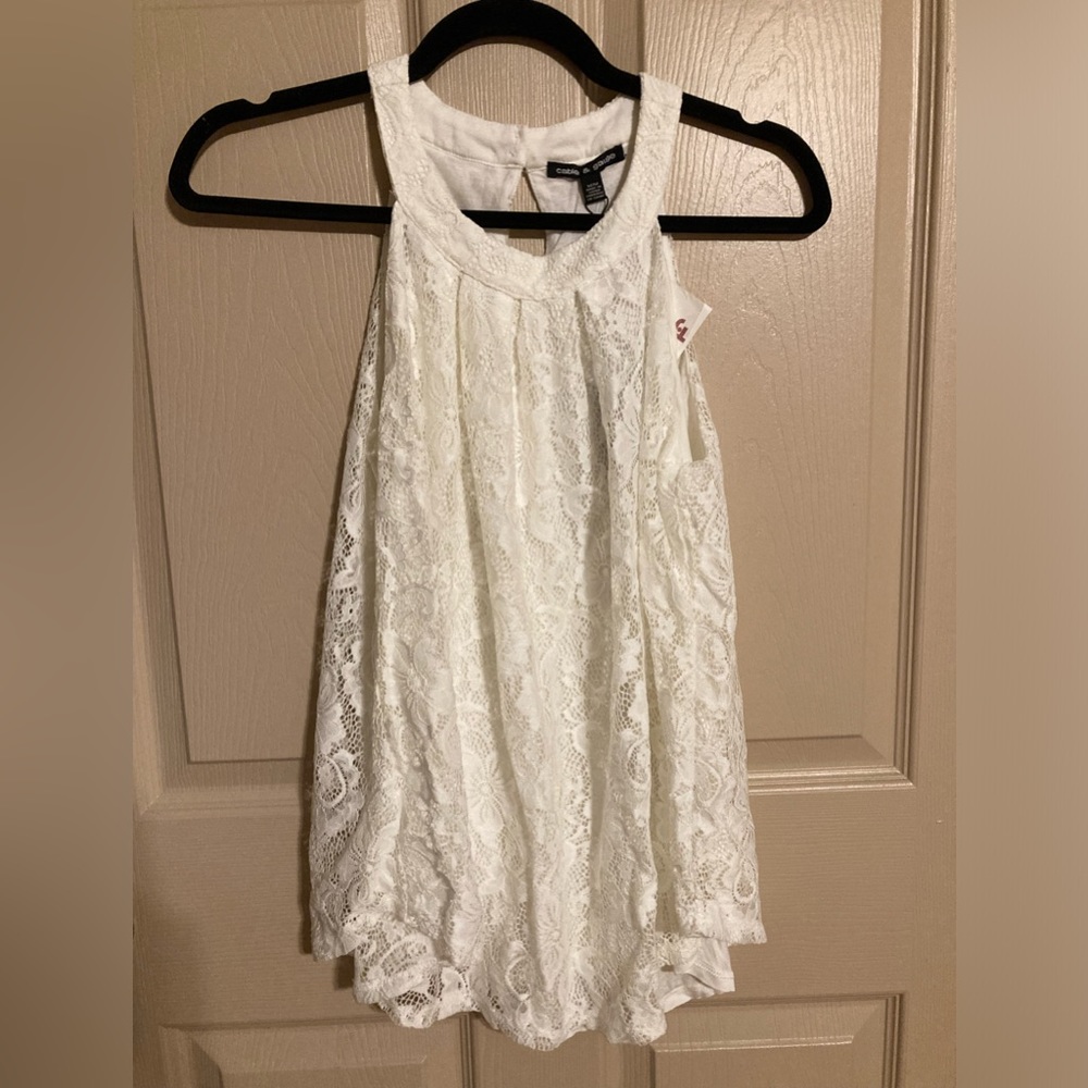 New with tags white top